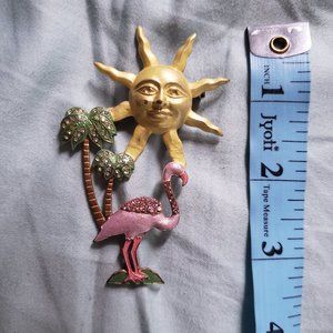 Vintage Flamingo Brooch